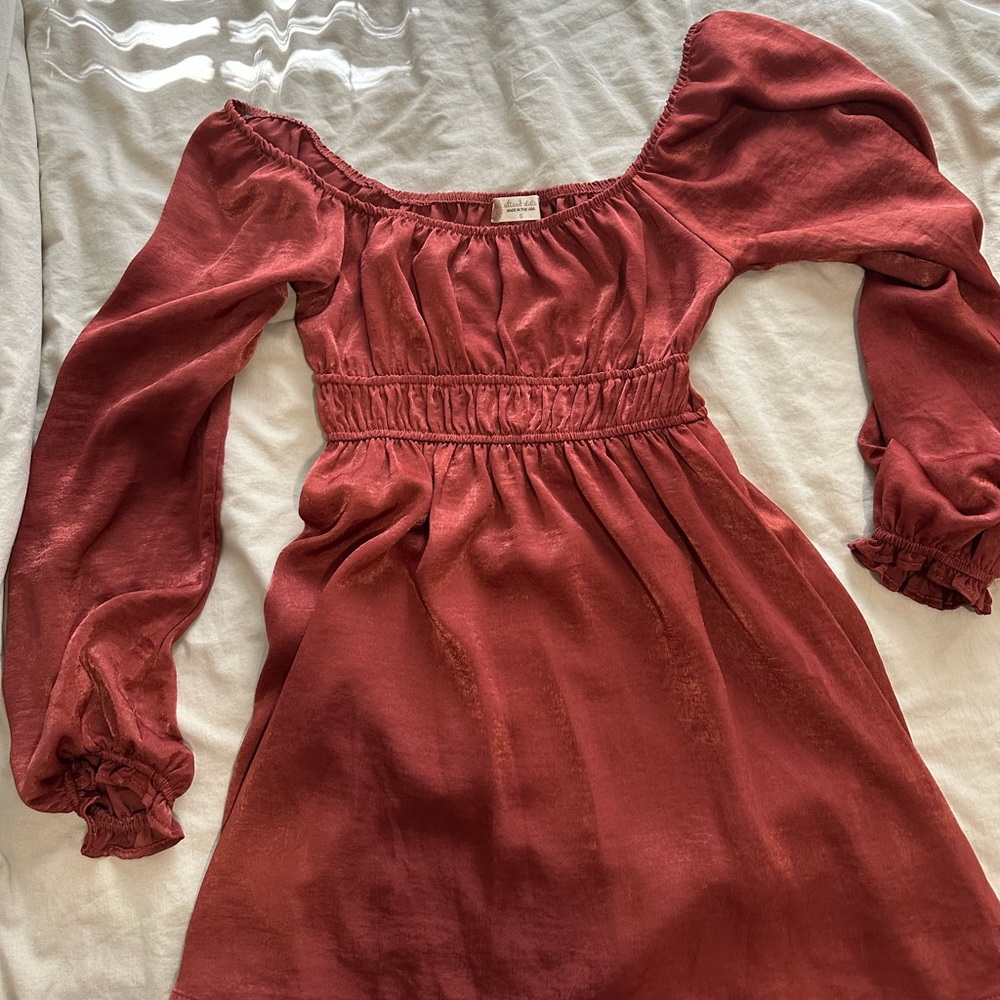Burnt orange dress